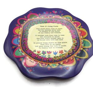 Pass It Along Plate/ Melamine/ Natural Life/ Pot Luck